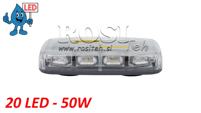 LED MAGNETNO STROBSKOPSKO ROTACIJSKO SVJETLO 20 LED 50W 12V-24V