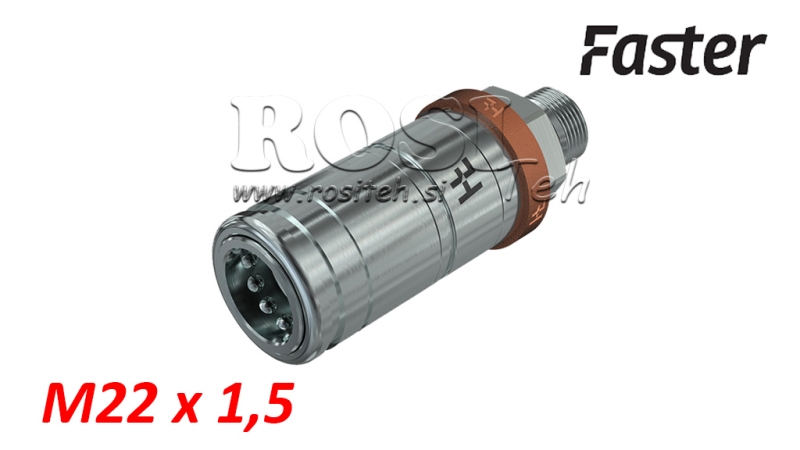 BRZA SPOJKA TRACTOR ŽENSKA 3CFPV PUSH - PULL M22x1,5