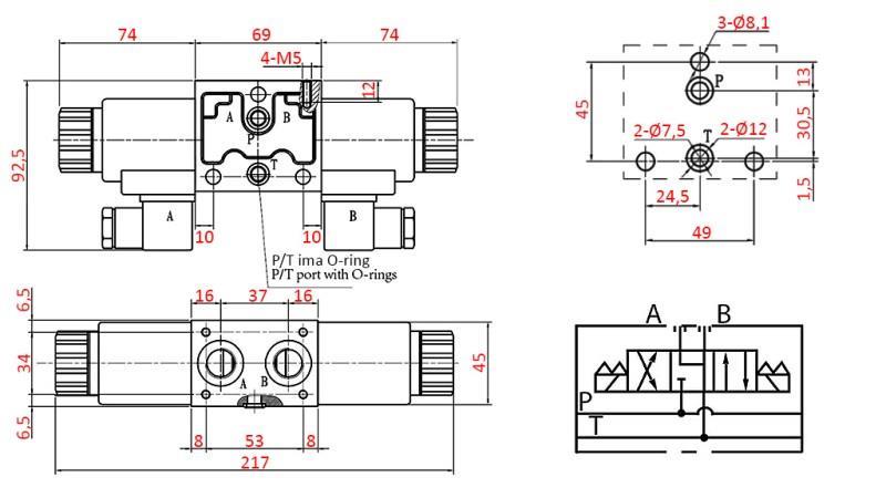 HIDRAULIČNI ELEKTROMAGNETNI VALJAK YEAT-SKLOP 12V N6