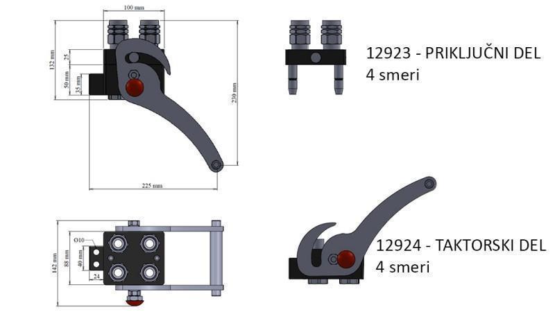 MULTI-FASTER SPOJNIK 4-smjerni BSP1/2 KOMPLET NOVI TIP