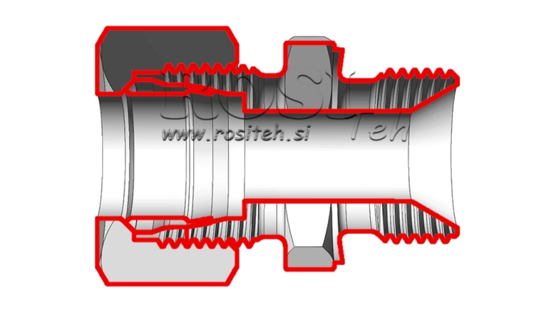 HIDRAULIČKI DVOVIJAČNIK S MATICOM AL12-BSP3/8
