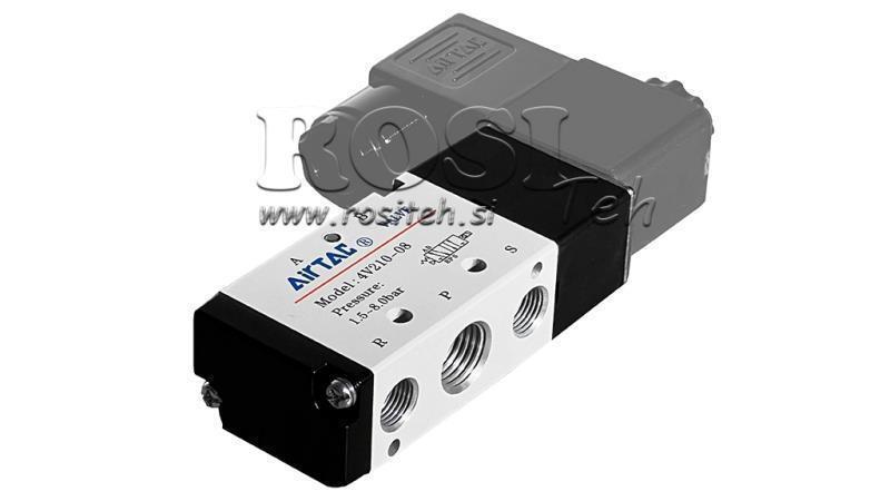 PNEUMATSKI ELEKTRIČNI VENTIL 5/2 MONOSTABILAN 1/8 PRT-0552-BCV