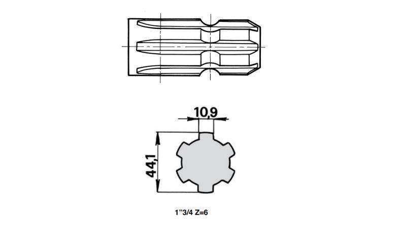 KARDAN-PUCANJE 1''3/4 -60 mm