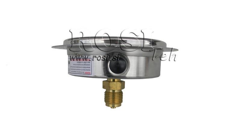 MANOMETAR DN100 STRAŽNJI 0 - 25 BAR - 1/2