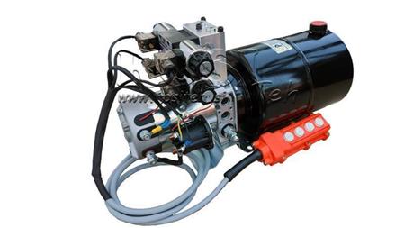 MINI HIDRAULIČKI AGREGAT 24V DC - 2.2kW = 2.1cc - 8 lit - 2x dvostrana montaža (metal)